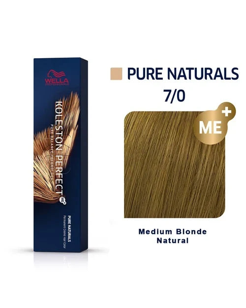 Pin Tail Comb + Koleston ME+ Perfect 7/0 Medium Blonde/Natural Hair Color 2oz
