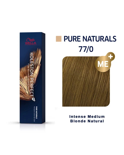 Koleston Perfect ME+ 77/0 Intense Medium Blonde/Natural Hair Color 2oz + Pin Tail Comb