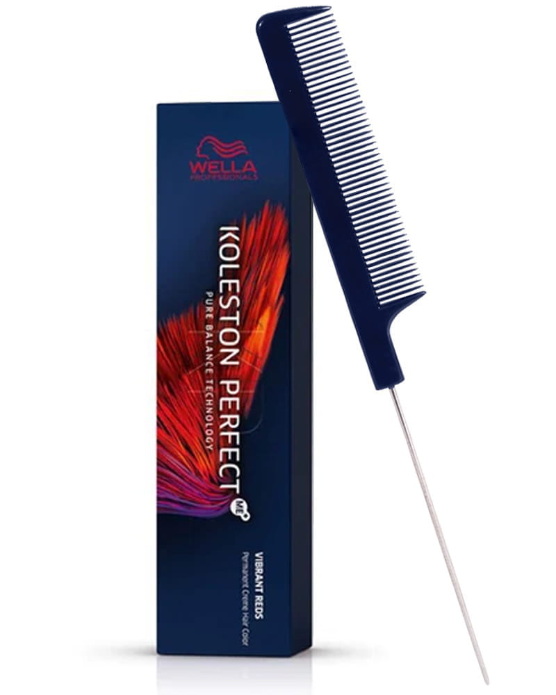 Koleston Perfect ME+ 66/46 Intense Dark Blonde/Red Violet Hair Color 2oz + Pin Tail Comb