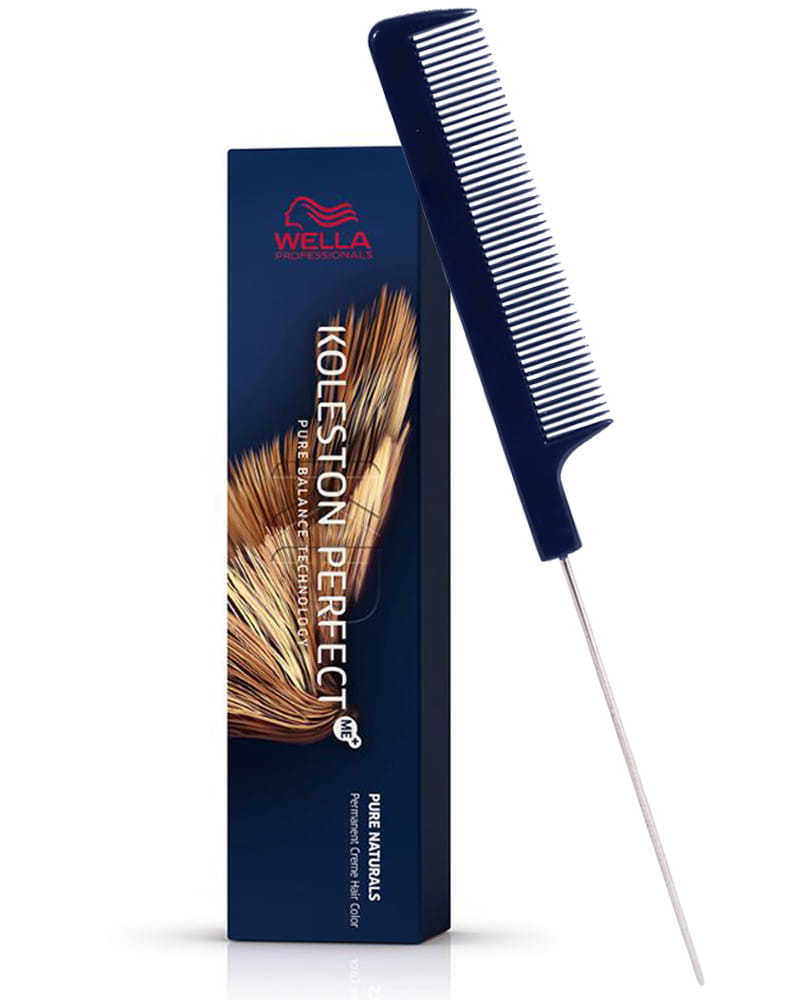 Pin Tail Comb + Koleston Perfect ME+ 8/0 Light Blonde/Natural Hair Color 2oz