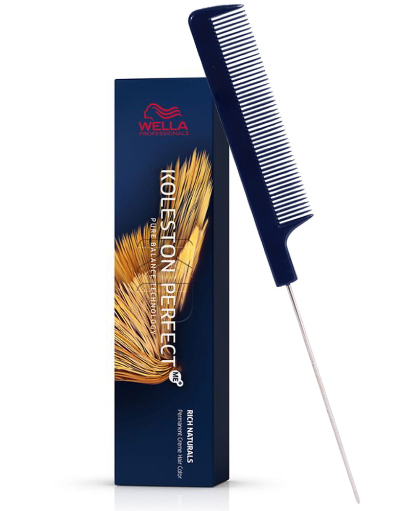 Pin Tail Comb + Koleston Perfect ME+ 6/1 Dark Blonde/Ash Hair Color 2oz