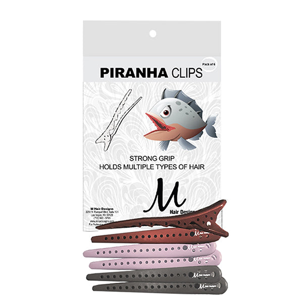 M Hair Designs Piranha Clips Assorted Colors