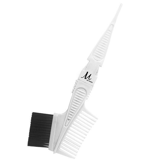 M Hair Designs Tint Brush With Comb White